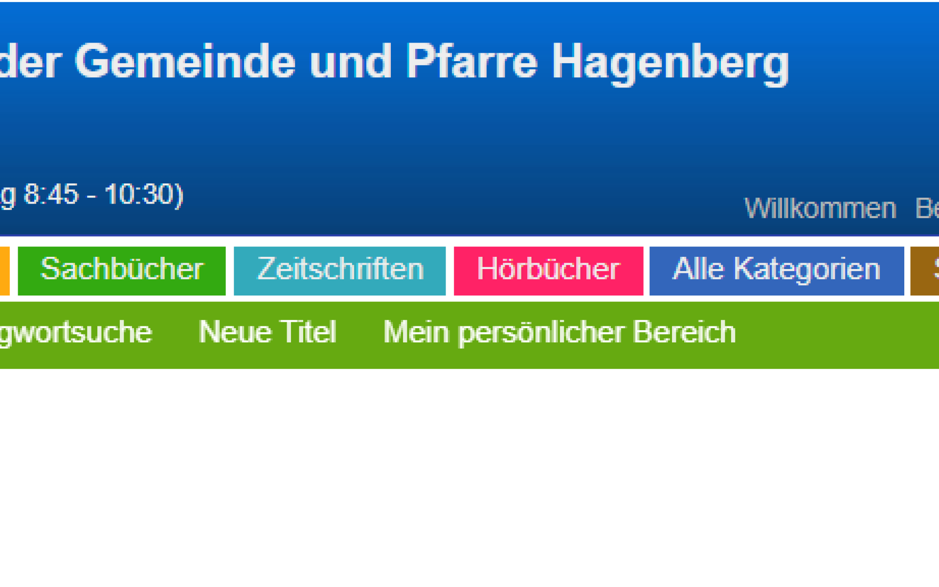 Screenshot von Biblioweb